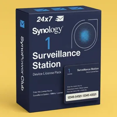 Official Synology Surveillance Station License Pack 1 &ndash; $52 per license -Official Reseller SynoPower Club (with license photo proof) - Box Version