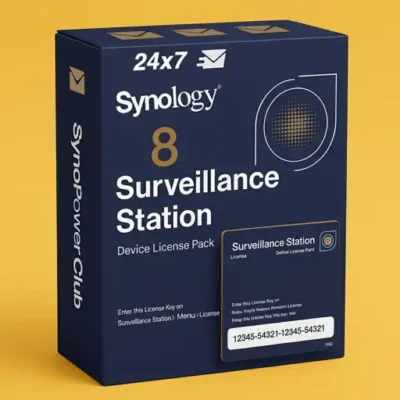 Official Synology Surveillance Station License Pack 8 &ndash; $42 per license -Official Reseller SynoPower Club (with license photo proof) - Box Version